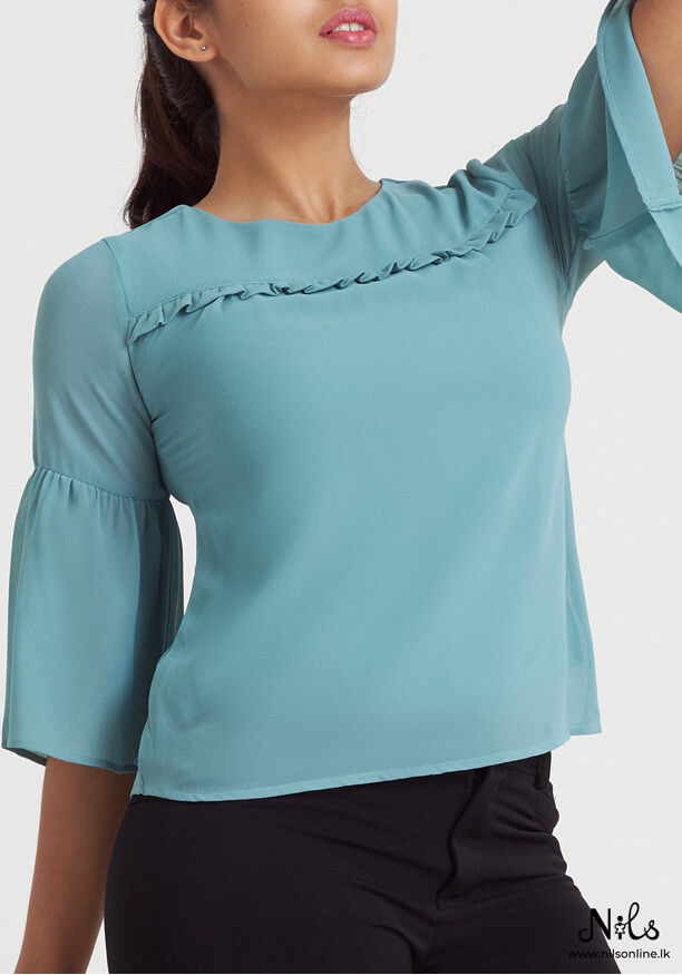 LISA FRONT FRILL BLOUSE